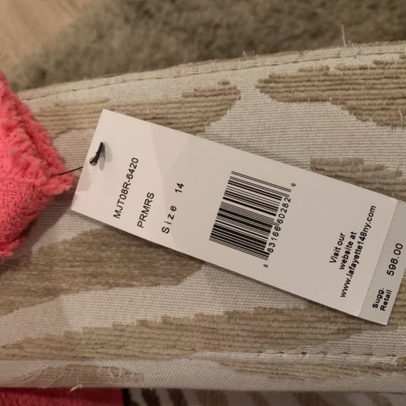 Lafayette 148 Pink Button-down Knit jacket NWT - Picture 5 of 5